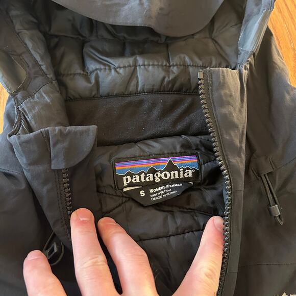 COPY - Women’s Patagonia Black Winter Sun Hoody Zip Up Ski Outdoor Jacket Sz Sm… - Picture 8 of 9